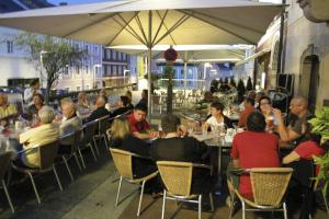 En restaurant eller et andet spisested på Hotel Vinothek Schwarzer Adler