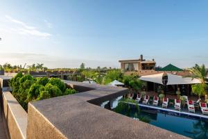 a view of the pool at the resort at The Lemonary Marrakech in Marrakech