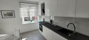Kuchyňa alebo kuchynka v ubytovaní Apartament Centrum Szczecin