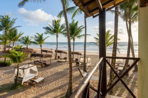 a view of the beach from the balcony of a resort at Rumah Pousada in Barra Grande +83 photos