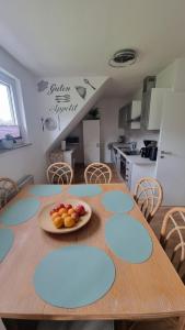 Kuchyň nebo kuchyňský kout v ubytování Ferienwohnung bei Natie