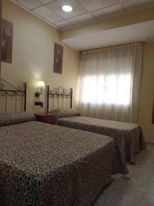 Postel nebo postele na pokoji v ubytování Hotel Beatriz