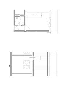 Půdorys ubytování ENJOYHARRACHOV - Atraktivní klidný klimatizovaný apartmán 20 v centru Harrachova s parkováním, Wifi-WLAN, SAT, herní konzolí, Ipad, Netflix zdarma, možností dobíjení auta, výhledem do zahrady a na romantický kostelík