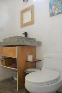 Koupelna v ubytování Relaxing comfortable jungle view Eklum Villa Rivera Maya Puerto Morelos POOL AC GYM GATED COMMUNITY