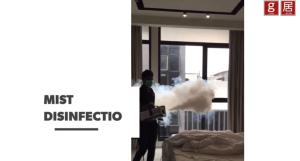 a man is standing in a room with a cloud at EXPRESSIONZ KLCC BY G Suites in Kuala Lumpur