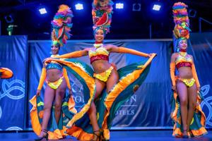 a group of women performing on a stage at Sentido Kamelya Fulya Hotel & Aqua - Ultra All Inclusive in Side