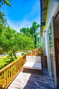 Balkón nebo terasa v ubytování Hoang Phuc resort