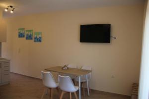 TV a/nebo společenská místnost v ubytování Xanthiotis Apartments