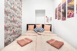 Postel nebo postele na pokoji v ubytování Apartment Colourful