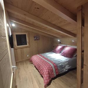 Posteľ alebo postele v izbe v ubytovaní Chalet neuf vue panoramique sur le MONT-BLANC