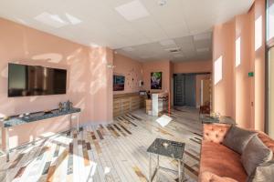 Posezení v ubytování WOW studios for rent 2 bul Montevideo 25A - B