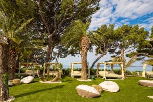 a wedding set up on the lawn at a resort at Valamar Meteor Hotel in Makarska