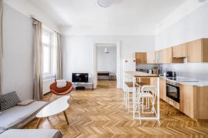 Kuchyňa alebo kuchynka v ubytovaní Wesselenyi Design Apartment