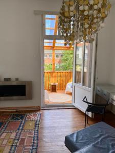 Posezení v ubytování Kläve12 Guesthouse