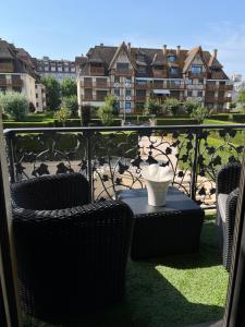 Balkón alebo terasa v ubytovaní Studio Bagatelle Deauville