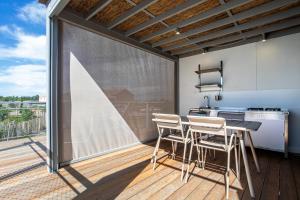 Balkón nebo terasa v ubytování Lodges de Camargue
