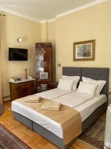 Una cama o camas en una habitación de Apartman Centar