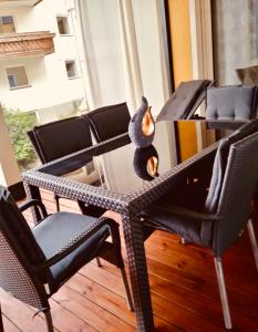 Posezení v ubytování Biancas Luxury Apartment close Ischgl Spa & Pool ganze Ferienwohnung