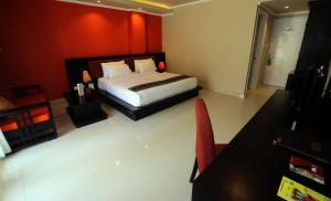 Uma cama ou camas num quarto em Novo Turismo Resort & Spa