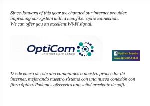 una captura de pantalla del sitio web de optron en Finca Petrona, en Mindo