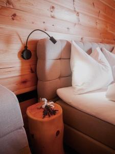 Posezení v ubytování Hochleben-Chalets am Erlebnisbauernhof Steinerhof