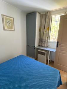 Posteľ alebo postele v izbe v ubytovaní Appartement vue Mer Les Restanques du golfe de Saint Tropez