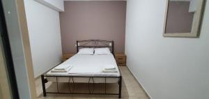 Postel nebo postele na pokoji v ubytování Dimitra city apartment