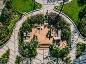 an overhead view of a park with trees and bushes at SLS Buenos Aires Puerto Madero in Buenos Aires