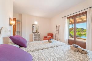 Posteľ alebo postele v izbe v ubytovaní Eco Villa Na Clavet