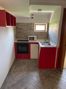 Kuchyň nebo kuchyňský kout v ubytování B&b brunos&brunos