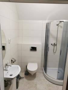 Ванна кімната в Noclegi Piotrków Tryb