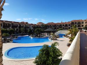 Výhled na bazén z ubytování Gaviota Real en Balcon del Mar nebo okolí
