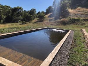 basen z wodą na polu w obiekcie Cabanon du berger w mieście Saignon