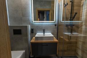 Kúpeľňa v ubytovaní Bison Apartamenty + 18 fotografií