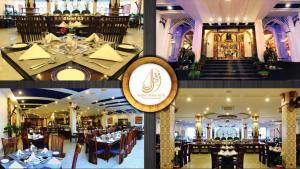 MUGHAL MAHAL HOTEL餐厅或其他用餐的地方
