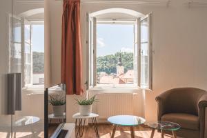 Posezení v ubytování Ferienwohnungen im Kloster