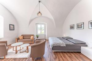 Posezení v ubytování Ferienwohnungen im Kloster