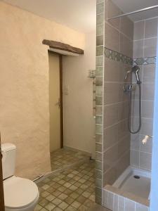 Phòng tắm tại Gîte de la Bastide - Cabania Pays Cathare