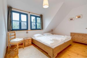 Ένα ή περισσότερα κρεβάτια σε δωμάτιο στο 2-Raum Apartment bis 4 Pers 31