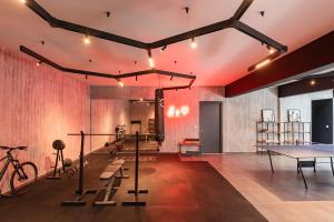 Posilňovňa alebo fitness centrum v ubytovaní Villa Eleven