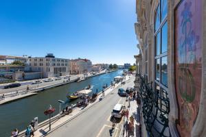 a view of a river from a building at Sleep in Centre - Aveiro in Aveiro