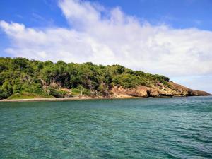 an island in the middle of a body of water at Mabouya in Le Vauclin