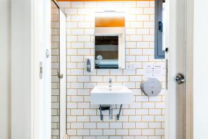 Koupelna v ubytování Hostel Carlota Braun