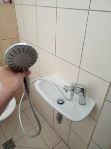 Koupelna v ubytování Sklep U Petra + 20 fotografií