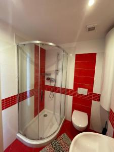 Kúpeľňa v ubytovaní Apartmán 7