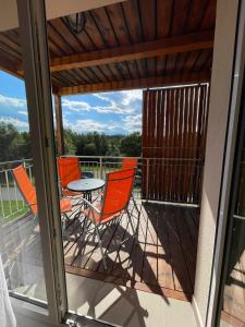 Balkón alebo terasa v ubytovaní Apartmán 7