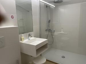 Kúpeľňa v ubytovaní Gruppenferienwohnung am Auweg