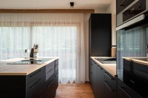 Kuchyňa alebo kuchynka v ubytovaní Hohe Tauern Lofts Panoramabahn by Alpina-Holiday
