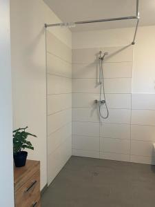 Kylpyhuone majoituspaikassa Gästehaus Hoppegarten