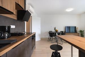 Kuchyň nebo kuchyňský kout v ubytování Apartman Ivan Krk